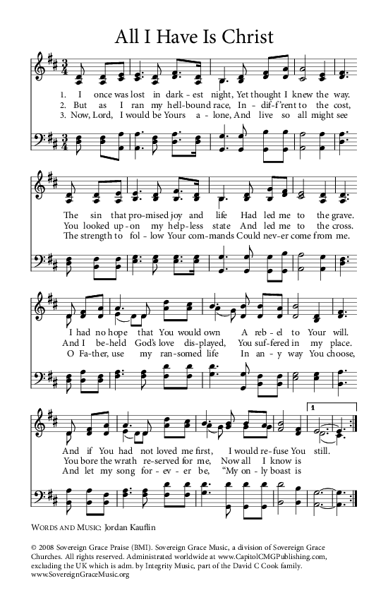 All I Have Is Christ