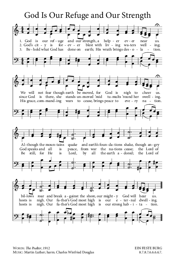 Preview of Hymn download for God Is Our Refuge and Our Strength