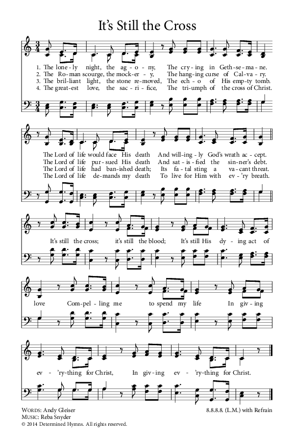 Preview of Hymn download for It’s Still the Cross