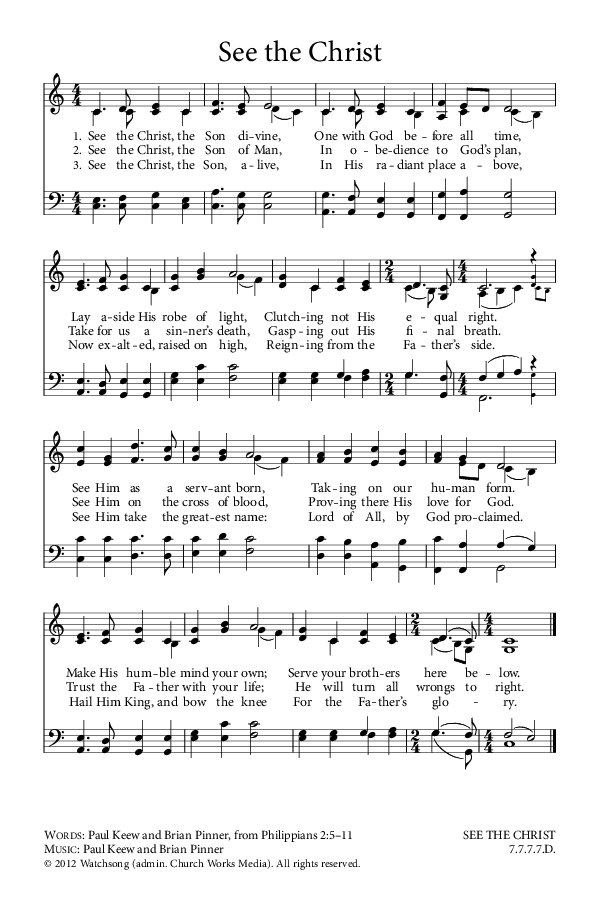 Preview of Hymn download for See the Christ
